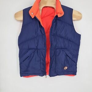 VINTAGE‎ Camel Vest Men Large Goose Down Reversible Puffer Quilted 70s 80s